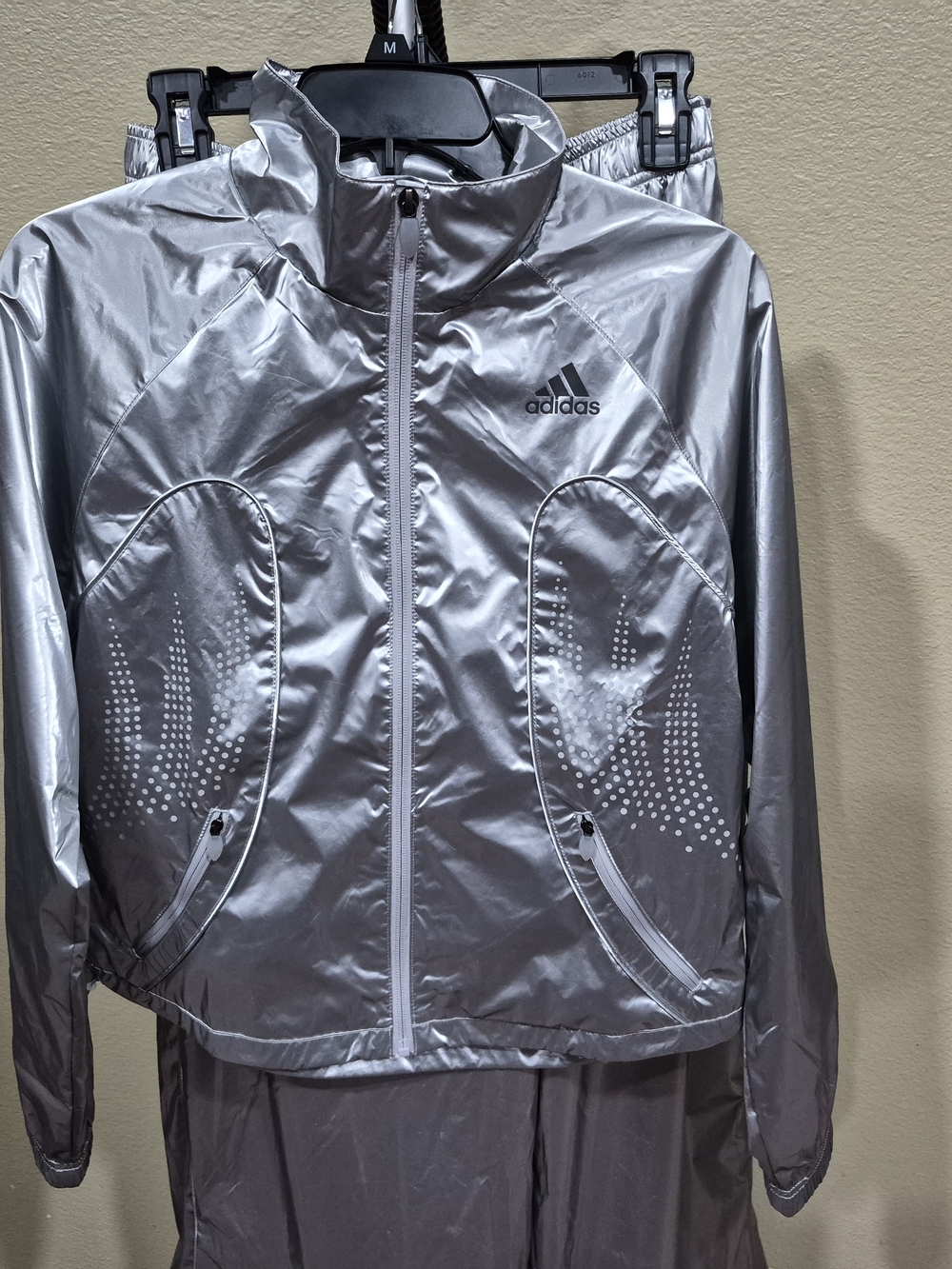 Adidas Women's F50 Silver Track Jacket & Wide-leg pants Size S - Picture 2 of 10